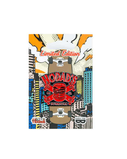 Downtown Skateboard Logo Pin