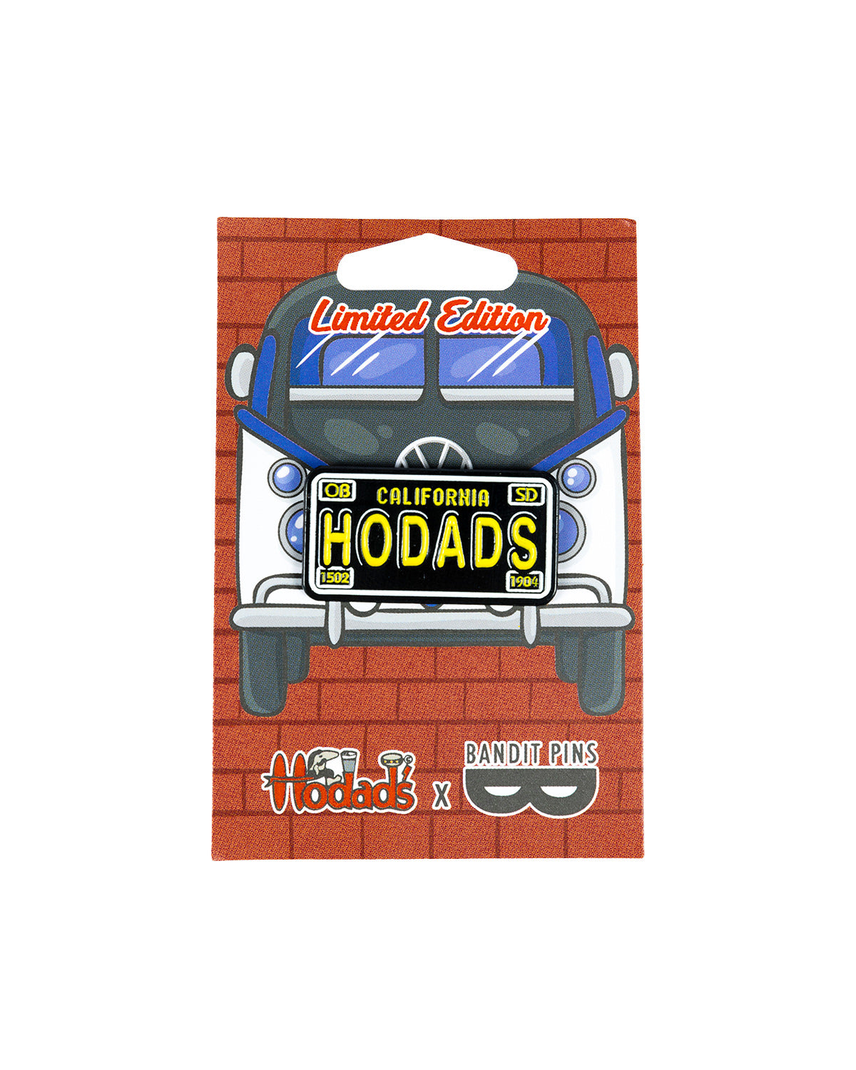 Hodads License Plate Pin